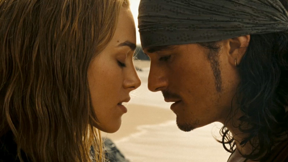 Baiser de Will et Elizabeth Pirates des Caraïbes